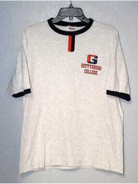 Vintage GETTYSBURG COLLEGE T Shirt Men Size LARGE / Philadelphia T Shirt Museum